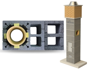 System Kominowy Ceramiczny KW2+W2 Ø 180 FIRE 14mb BKF