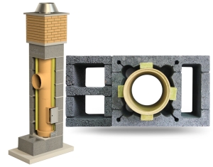 System Kominowy Ceramiczny W2+KW Ø 200 STANDARD 5mb BKS