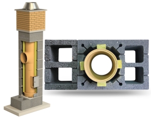 System Kominowy Ceramiczny W2+KW2 Ø 180 STANDARD 8mb BKS