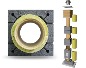 System Kominowy Ceramiczny K Ø 200 UNIWERSAL SPECIAL 8mb BKU