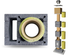 System Kominowy Ceramiczny KW Ø 180 UNIWERSAL SPECIAL 8mb BKU