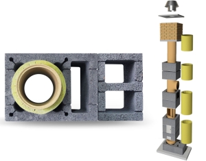 System Kominowy Ceramiczny KW+W2 Ø 180 UNIWERSAL SPECIAL 10mb BKU