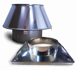 NASADA KOMINA DYFUZOR USTNIK STOŻEK Ø 180 mm + PODSTAWA  