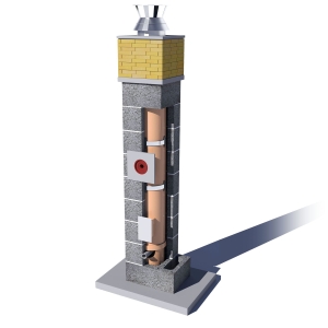 System Kominowy Ceramiczny TURBO K Ø 160 gaz SPS 12mb