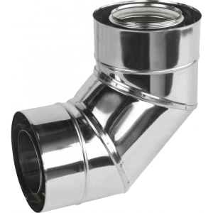 Kolano 90 st kwasoodporne TURBO dwuścienne gaz
