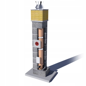 Komin System Ceramiczny TURBO W2+KW 12m Fi100 gaz