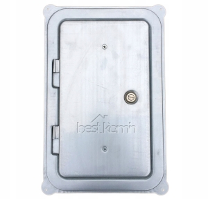 Drzwiczki kominowe do wyczystki masywne ocynk