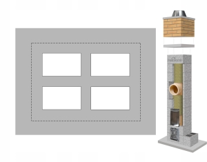 Płyta wspornikowa W4k pod klinkier KOMIN System