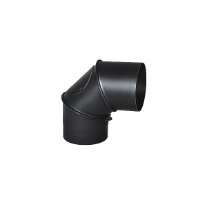 160/90 2mm KOLANO SPALINOWE NASTAWNE czarne 3cz