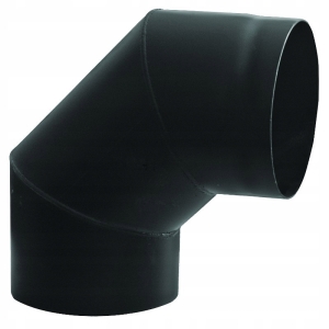 180/90 2mm KOLANO SPALINOWE STAŁE CZARNE Fi 180