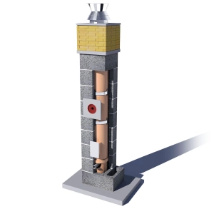 System Kominowy Ceramiczny TURBO KW3 Ø 100 gaz SPS 6.5mb