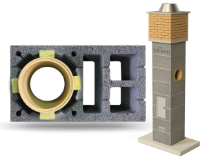 System Kominowy Ceramiczny KW3 Ø 180 FIRE 14mb BKF