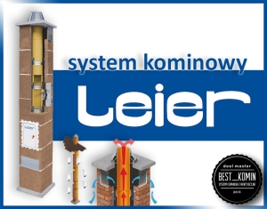 Komin System Kominowy LEIER TURBO 8mb Fi 160 gaz