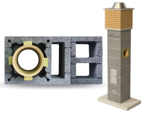 System Kominowy Ceramiczny KW+W2 Ø 160 FIRE 15mb BKF