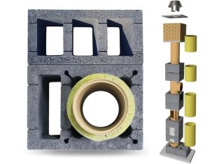 System Kominowy Ceramiczny KW+W3 Ø 180 UNIWERSAL SPECIAL 4mb BKU