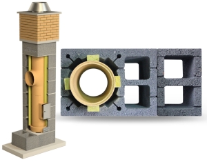 System Kominowy Ceramiczny KW2+W2 Ø 160 STANDARD 9mb BKS