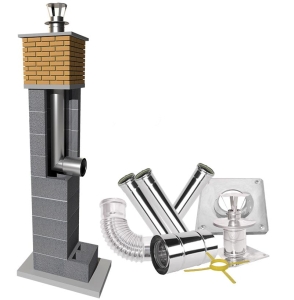 System Kominowy Kwasoodporny TURBO inox KW Ø 80 gaz SPS 5mb