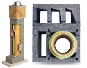 System Kominowy Ceramiczny KW+W3 Ø 160 UNIWERSAL 9mb BKU