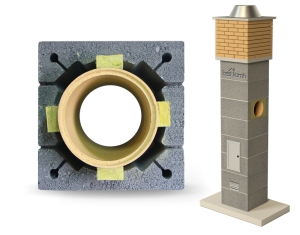 System Kominowy Ceramiczny K Ø 160 FIRE 10mb BKF