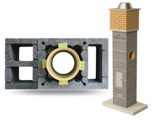 System Kominowy Ceramiczny W2+KW Ø 200 FIRE 13mb BKF