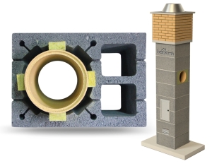 System Kominowy Ceramiczny KW2 Ø 180 FIRE 9mb BKF