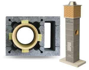 System Kominowy Ceramiczny KW Ø 180 FIRE 11mb BKF