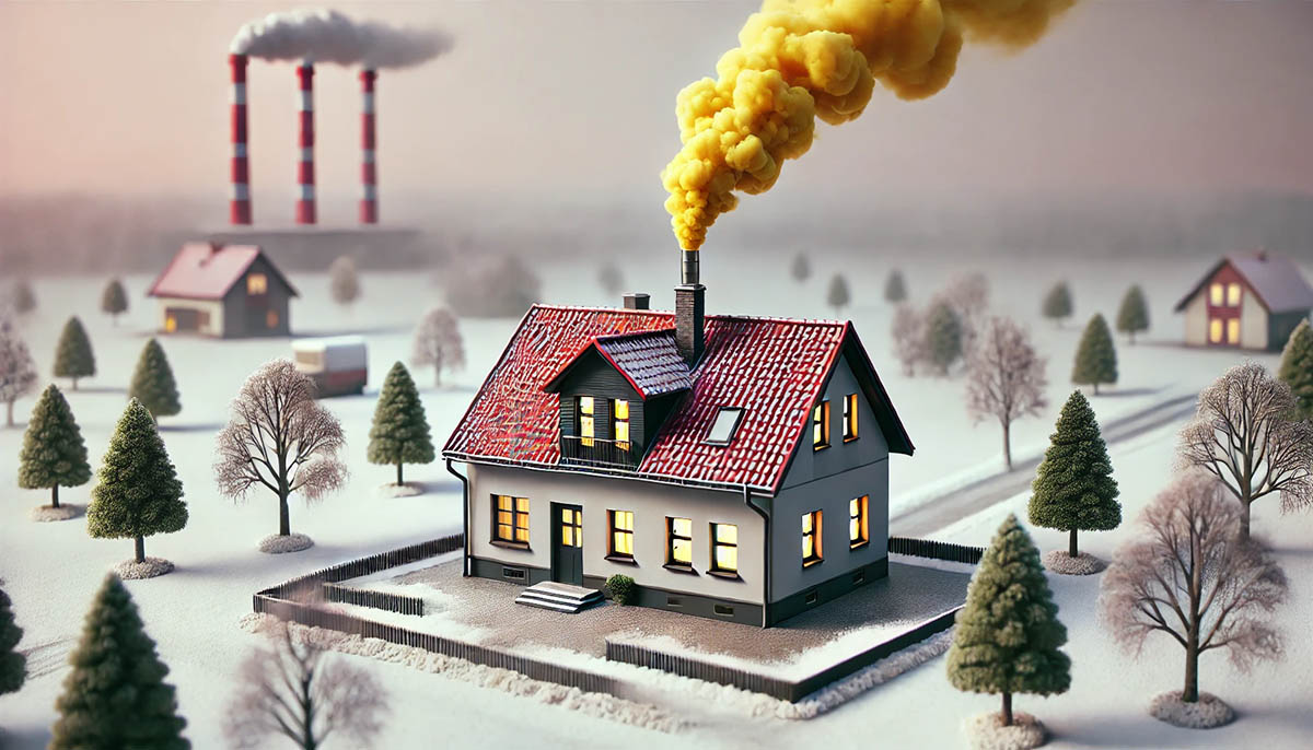 Co oznacza żółty dym z komina?